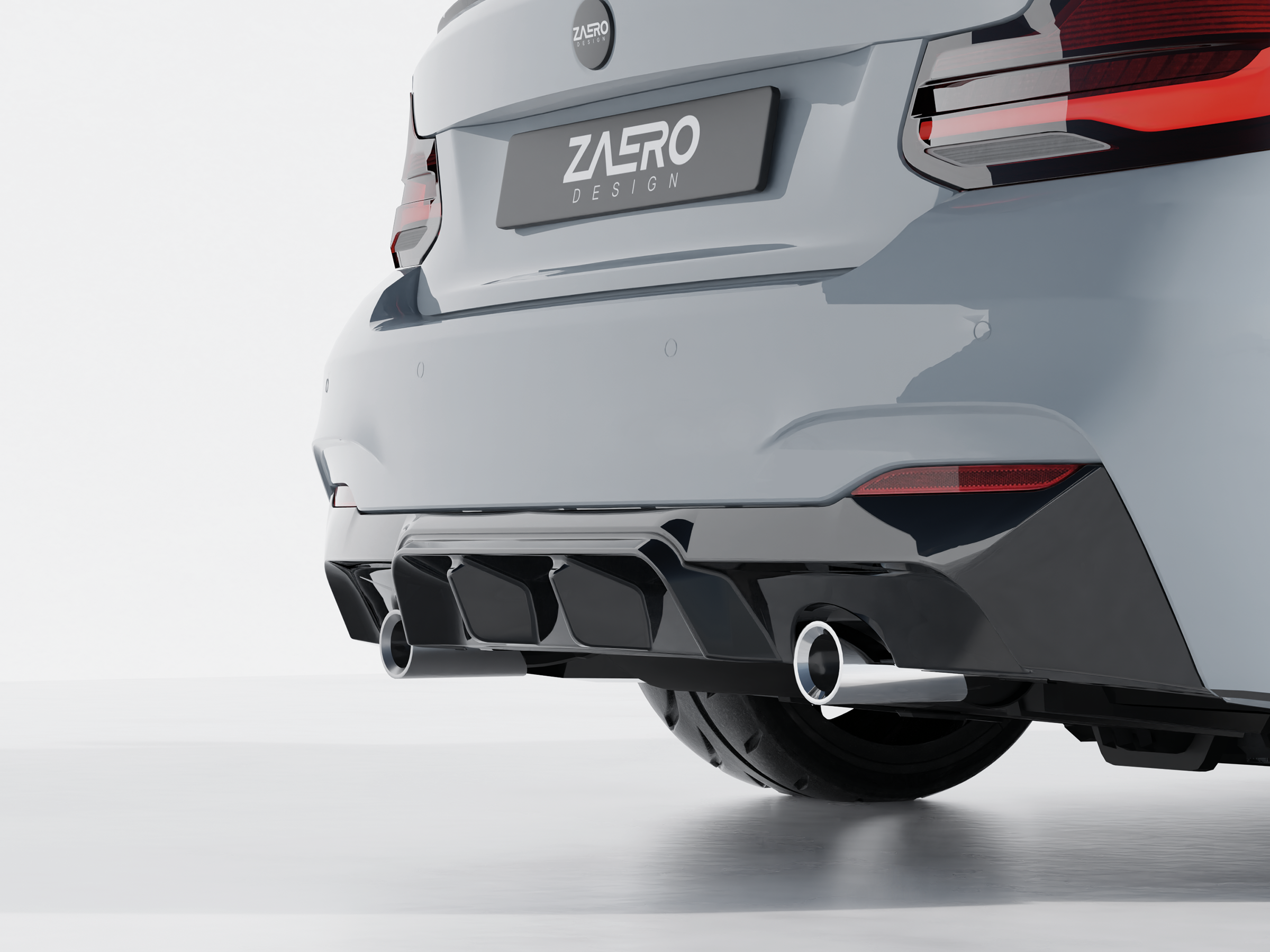 ZAERO DESIGN Diffuser for BMW 2-Series F22 F23 M235 M240